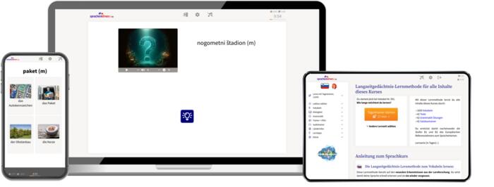 Screenshot Aufbaukurs Slowenisch von Sprachenlernen24